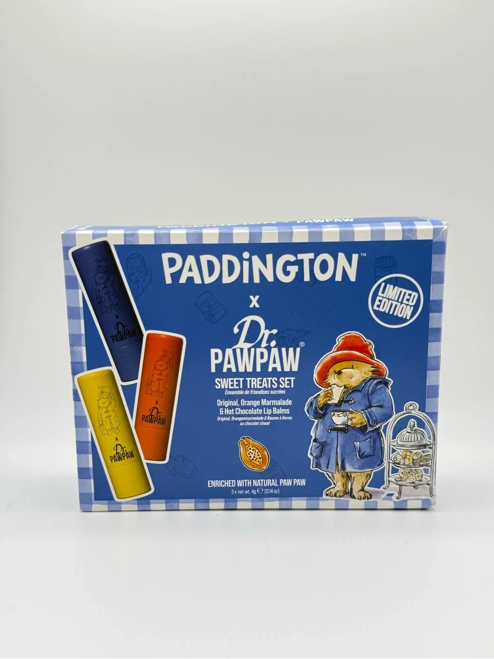 NEW Paddington x Dr. PawPaw Sweet Treats Lip Balm Gift Set Limited Edition